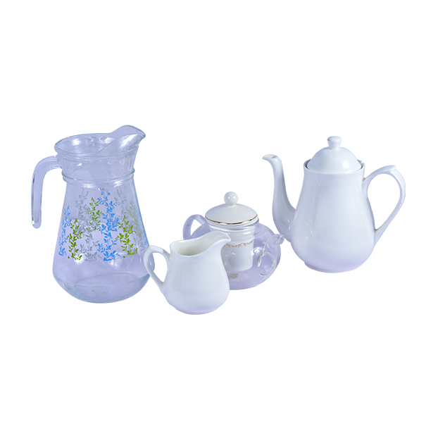 CREAMER OB 4CUP PLAIN ,TEA POT OB 4CUP, BERN JUG  